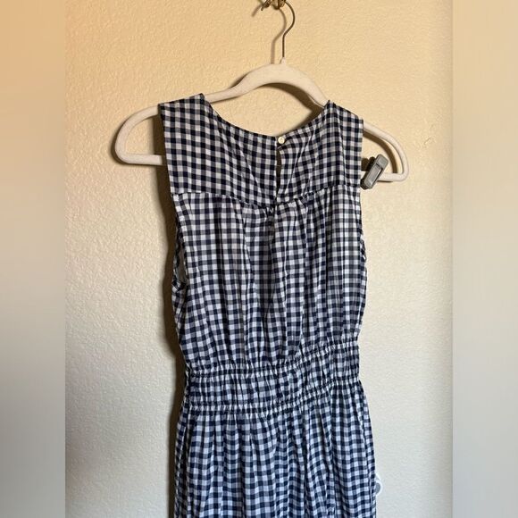 Draper James RSVP Blue Check Gingham Maxi Dress Sz Small Sleeveless Lined - Picture 7 of 8